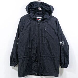 NIKE Swoosh Windbreaker Jacket Tonal Womens Small VTG 90s Streetwear Skater